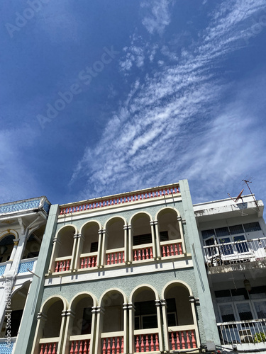 Phuket old town with Building Sino Portuguese