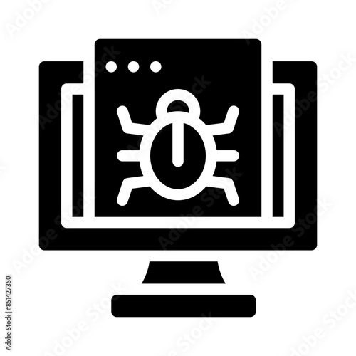 bug glyph icon