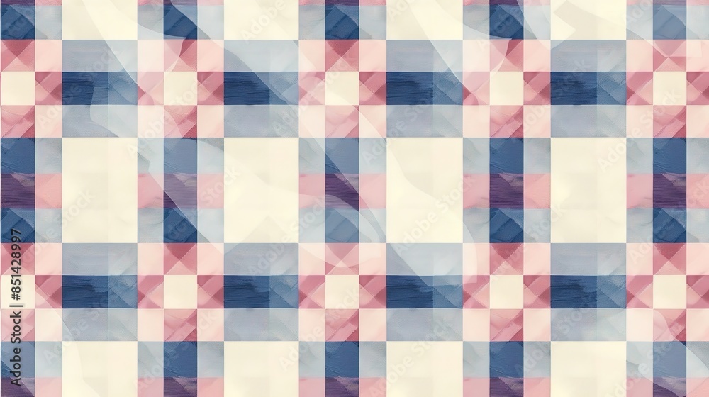 Gingham pattern wallpaper