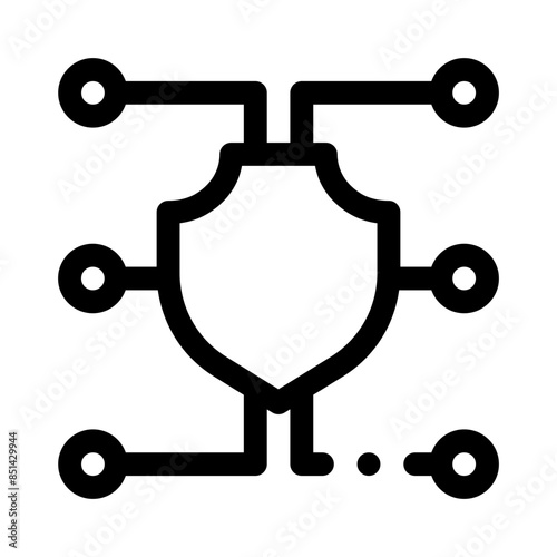 cryptography line icon