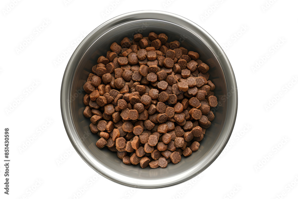 Fototapeta premium Pet food dish isolated on transparent background
