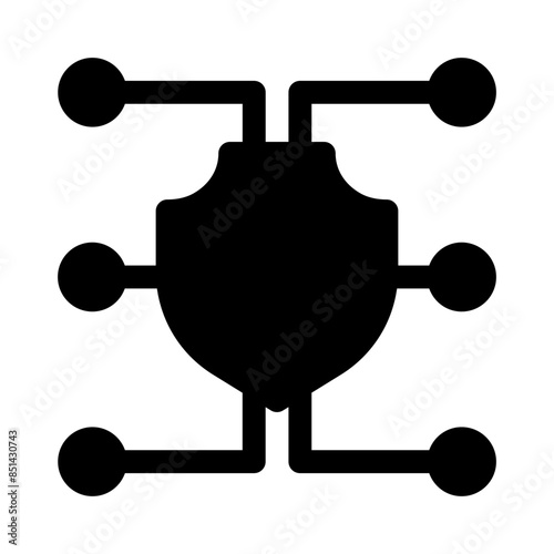 cryptography glyph icon