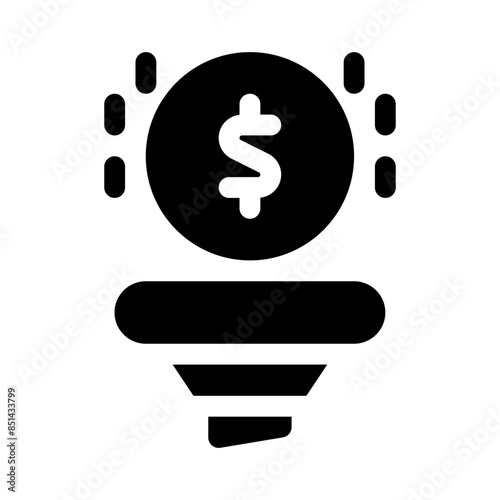 sales funnel glyph icon