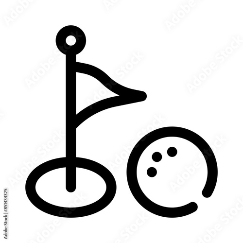 birdie line icon