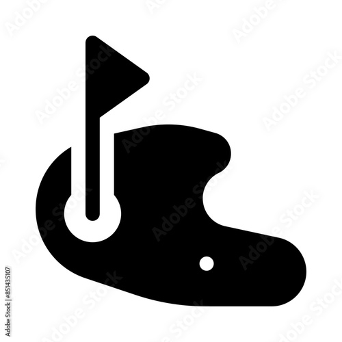 birdie glyph icon