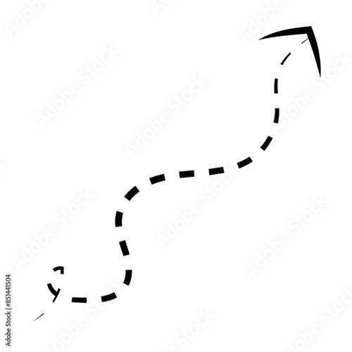 Dotted Line Arrow