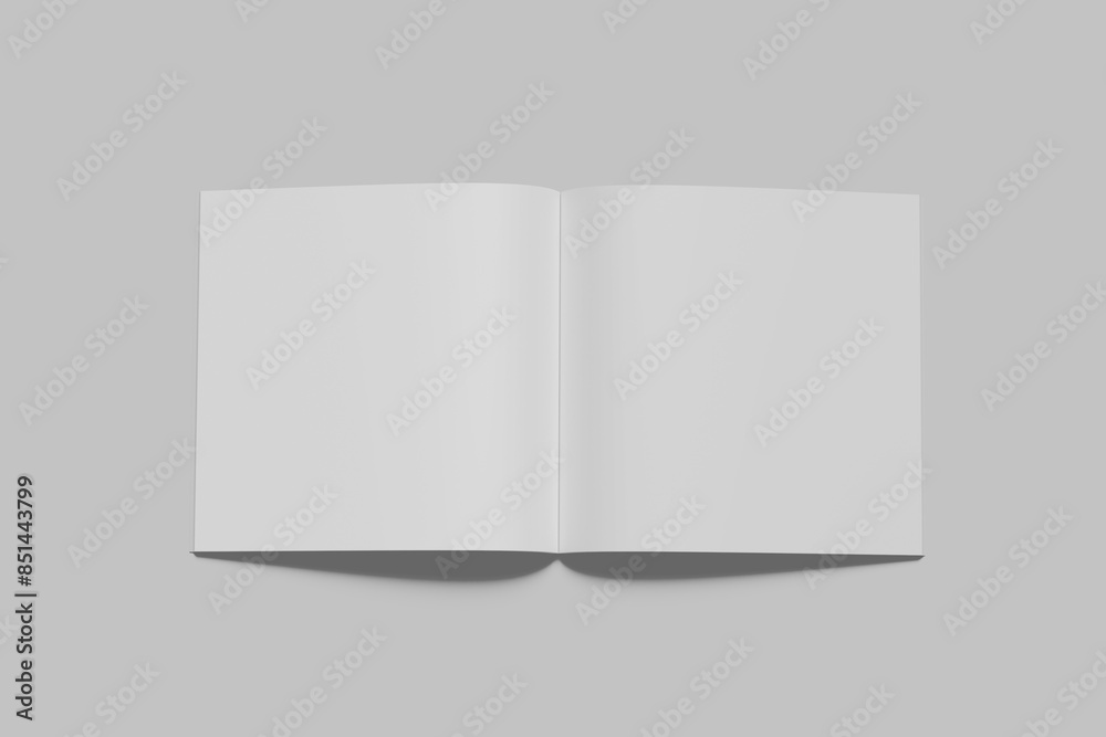 Blank Square Book White Blank Square Book White