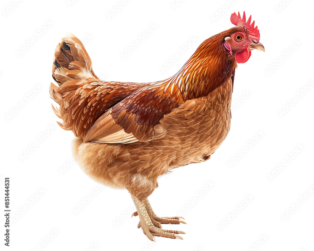 Fototapeta premium chicken isolated on white background