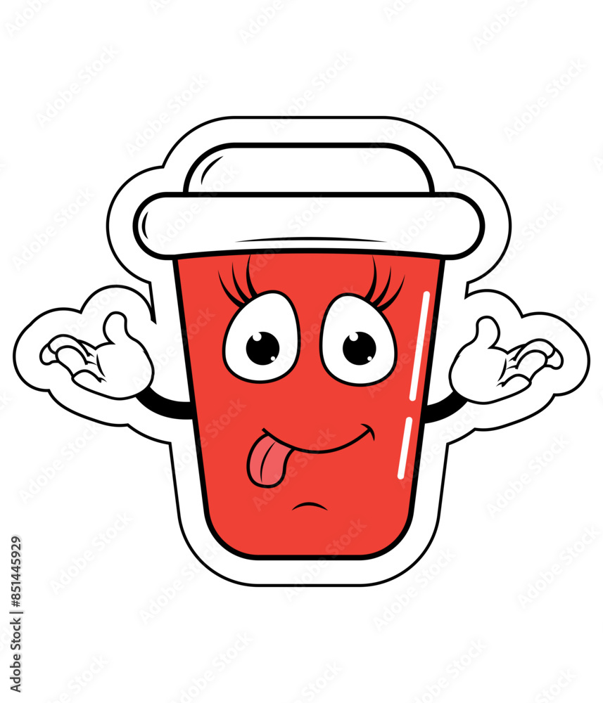 Drinking Cup Cartoon Drinking Cup Cartoon
