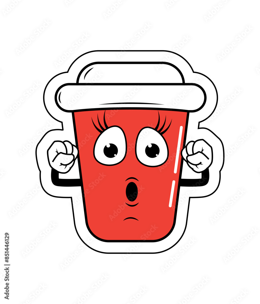 Drinking Cup Cartoon