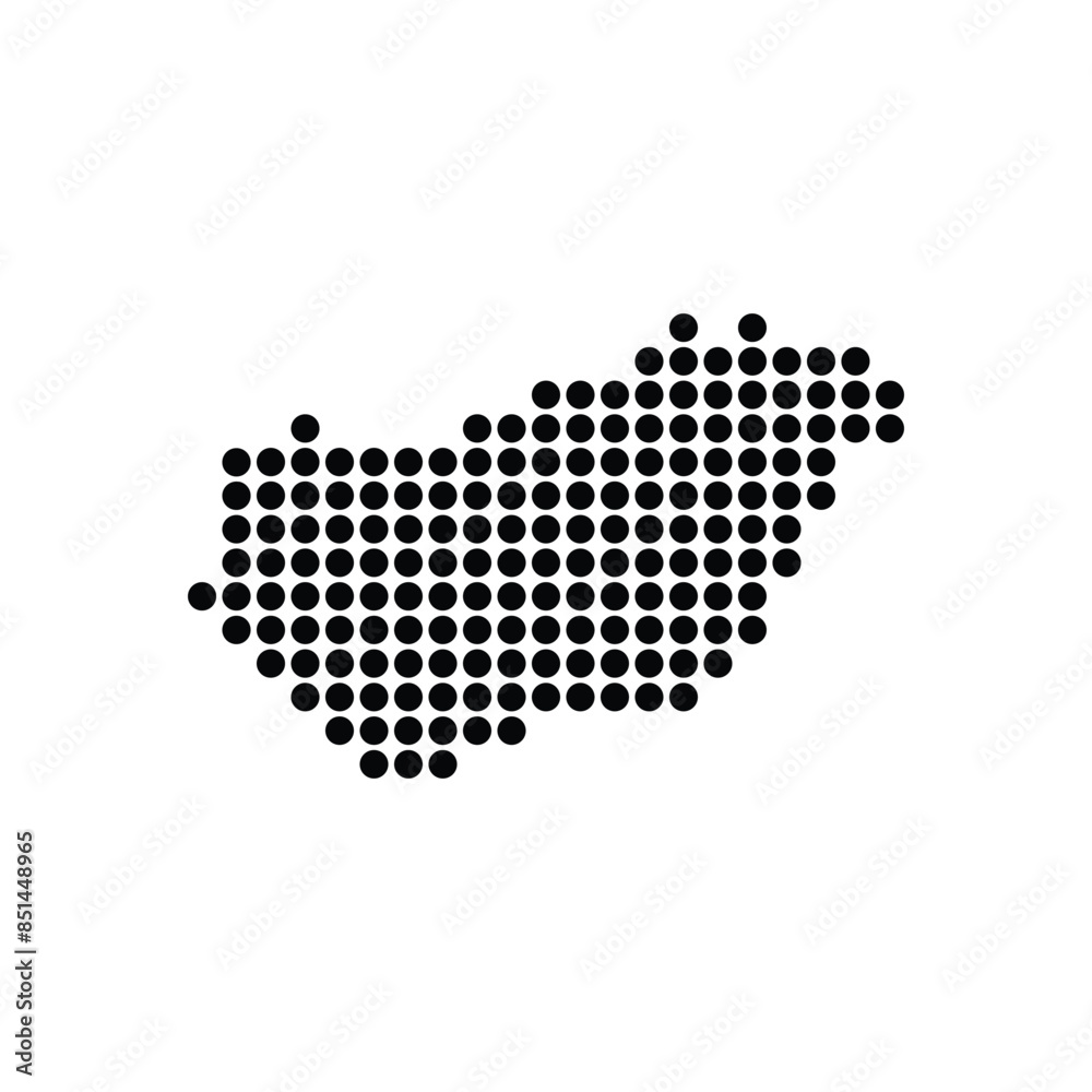 Fototapeta premium Hungary map icon