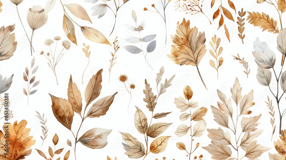autumn leaves seamless pattern autumn leaves seamless pattern