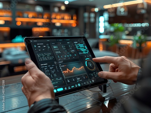 Wallpaper Mural Smart Home Control on Tablet Interface Torontodigital.ca