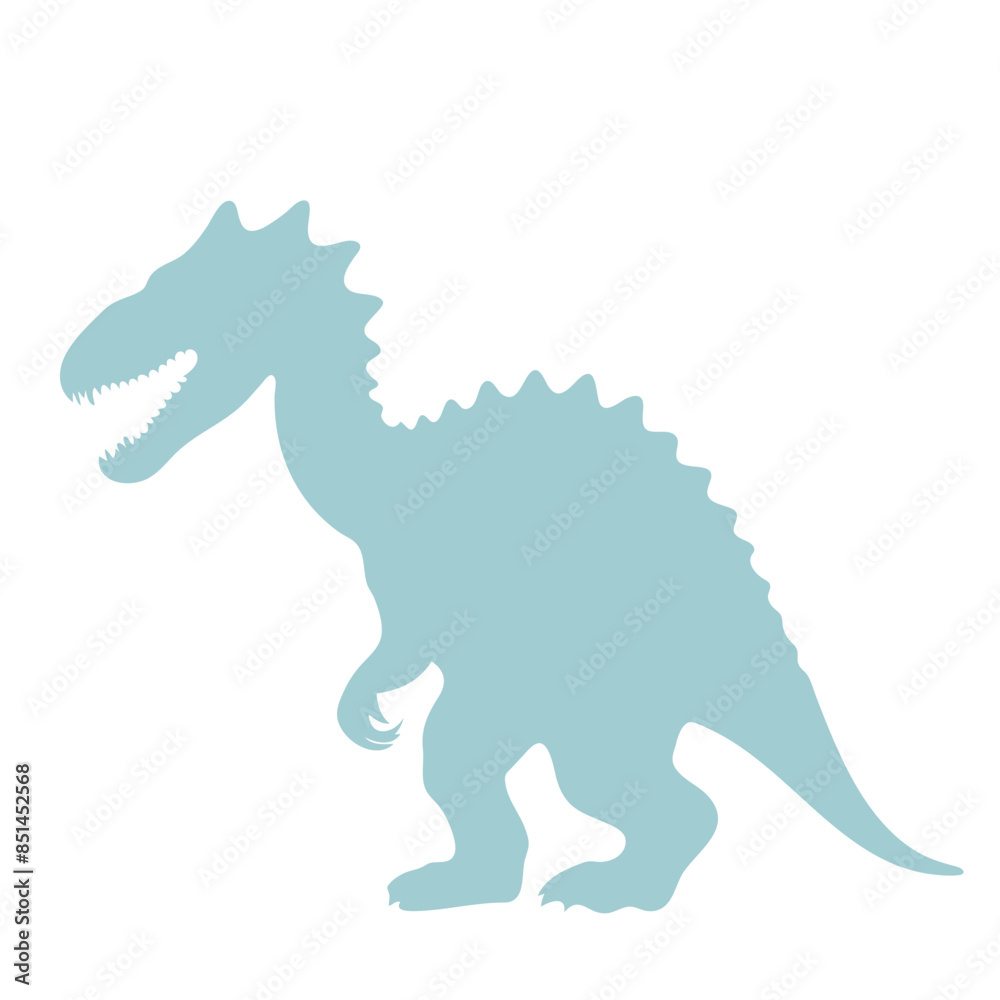 A dinosaur silhouette with a long neck and tail