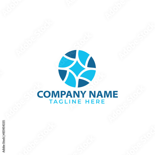 tech logo, digital bird logo template 