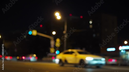 Wallpaper Mural traffic at night Torontodigital.ca