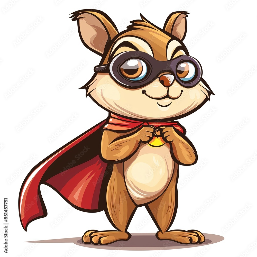 Fototapeta premium Chipmunk superhero