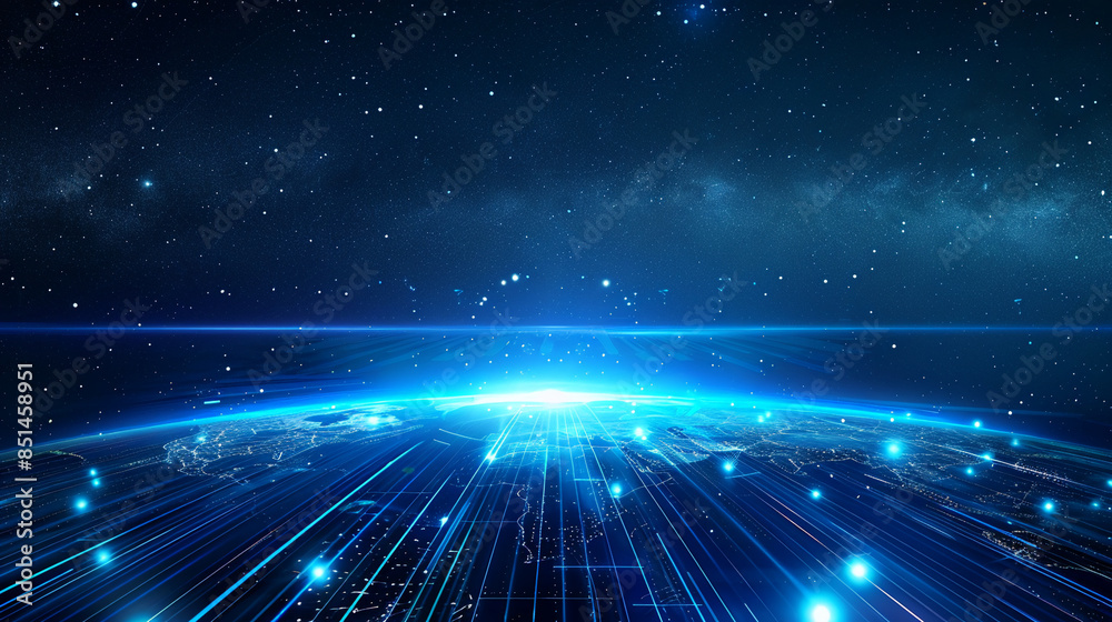 Fototapeta premium world futuristic hight tech corporate business technology background