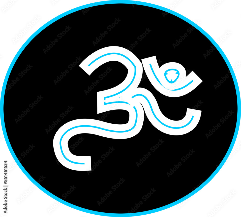 Om Symbol Icon Vector Image Om Symbol Icon Vector Image