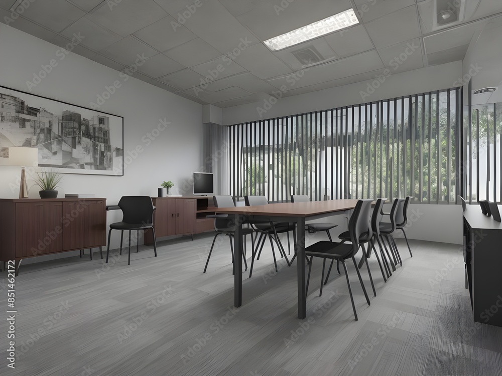 Fototapeta premium Office decoration interior by ai