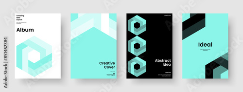 Geometric Brochure Layout. Isolated Book Cover Design. Creative Business Presentation Template. Report. Banner. Background. Flyer. Poster. Advertising. Magazine. Leaflet. Catalog. Portfolio