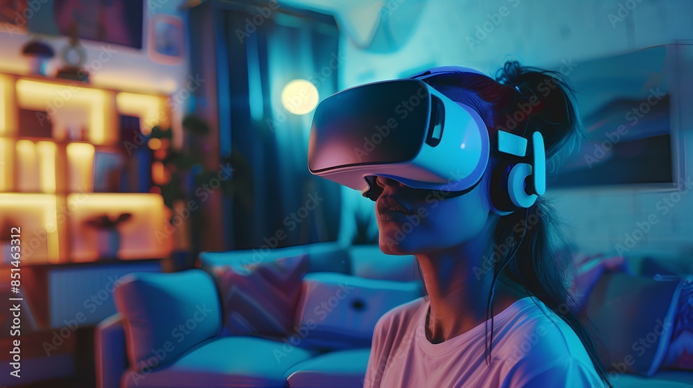 Immersive VR Experience in a Modern Living Room Immersive VR Experience in a Modern Living Room