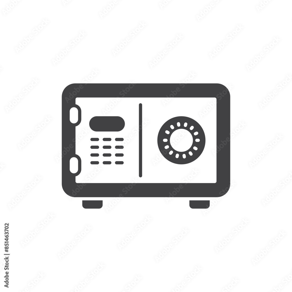 Metal bank safe icon in flat style. Money vault vector illustration on isolated background. Storage sign business concept. Metal bank safe icon in flat style. Money vault vector illustration on isolated background. Storage sign business concept.