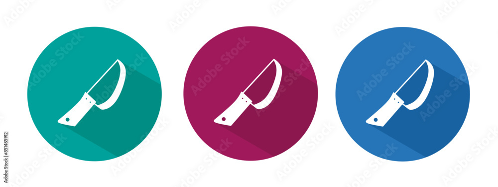 Icon for knife vector illustration in flat. Icon for knife vector illustration in flat.