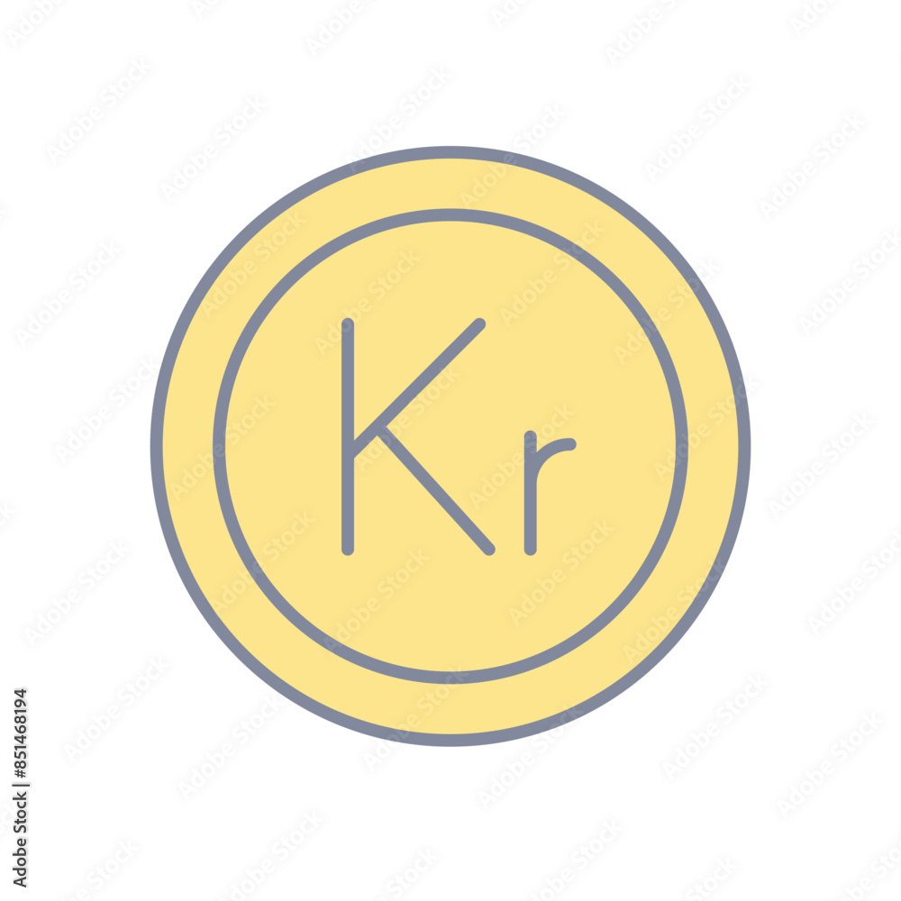 Swedish Krona vector icon Swedish Krona vector icon