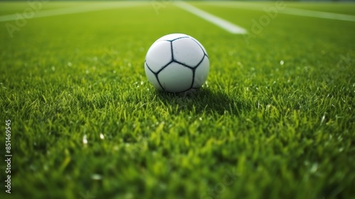 Vibrant green grass texture for soccer field, ideal for football sport team matches