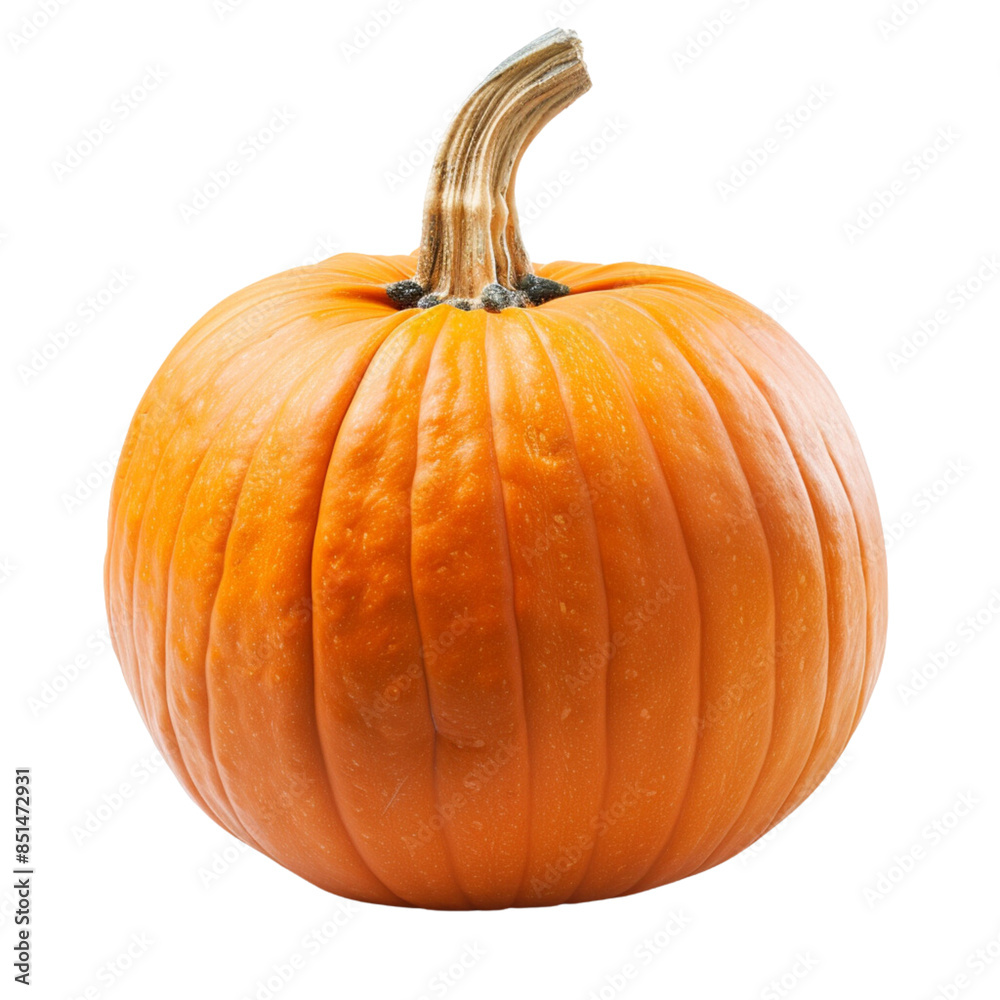 Obraz premium Fresh ripe pumpkin isolated on white background