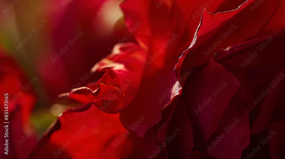 Rose petal border, close-up, deep red petals, soft natural light, sharp detail, blurred background. Rose petal border, close-up, deep red petals, soft natural light, sharp detail, blurred background.