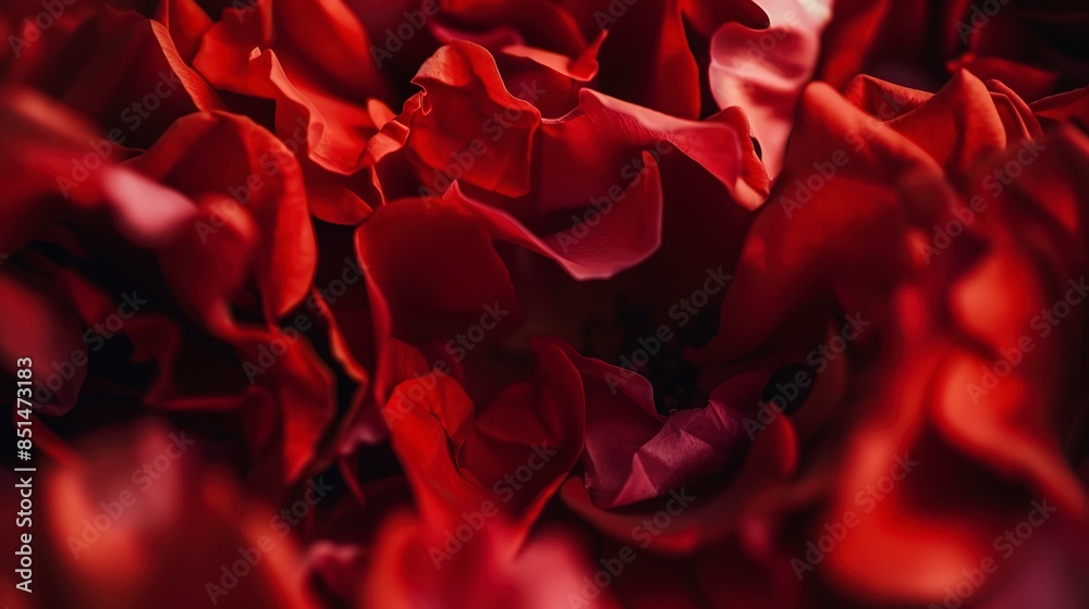 Rose petal border, close-up, deep red petals, soft natural light, sharp detail, blurred background Rose petal border, close-up, deep red petals, soft natural light, sharp detail, blurred background
