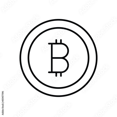 Bitcoin vector icon