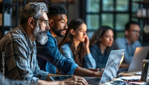 A cybersecurity professional educating a group on best security practices in a corporate training session