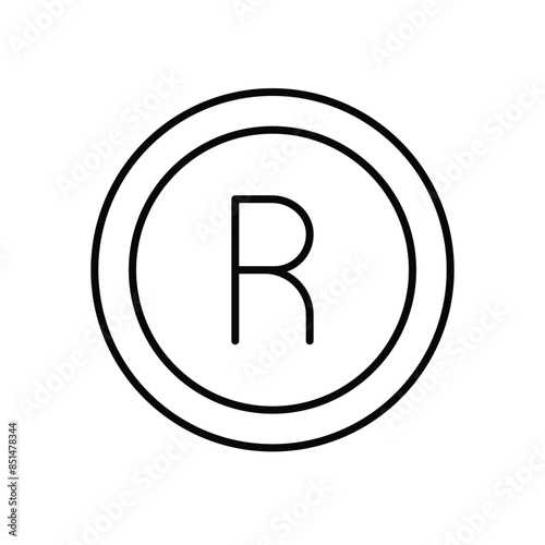 Rand vector icon