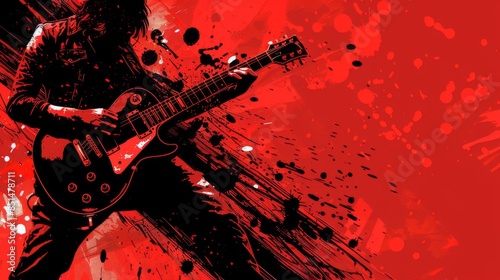 Rock music background. Rock poster. Background for music festival or concert poster or flyer, design template