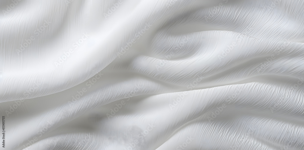 Fototapeta premium Close up of white fabric texture background