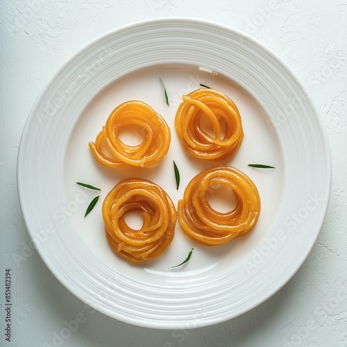 Indian special sweet food jalebi or imarti photo