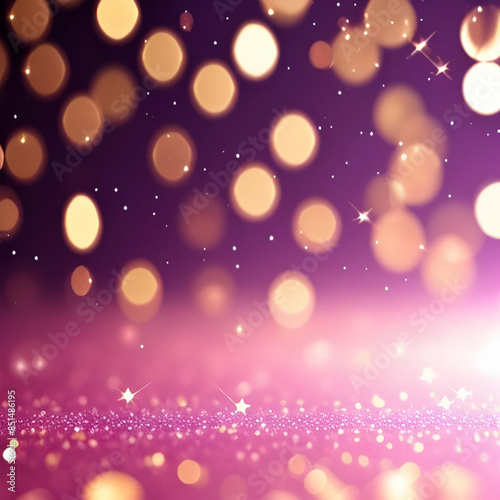 Glitter bokeh background. Unfocused shimmer royal sparkle. Crystal droplets wallpaper © Tiago