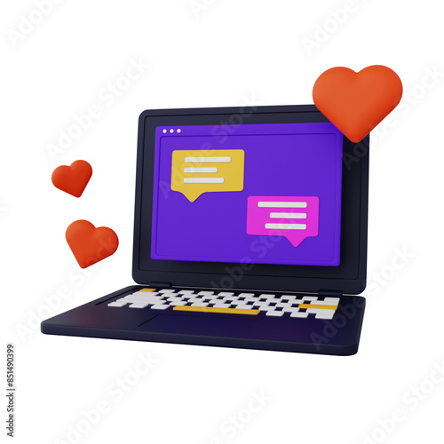 love message glyph icon