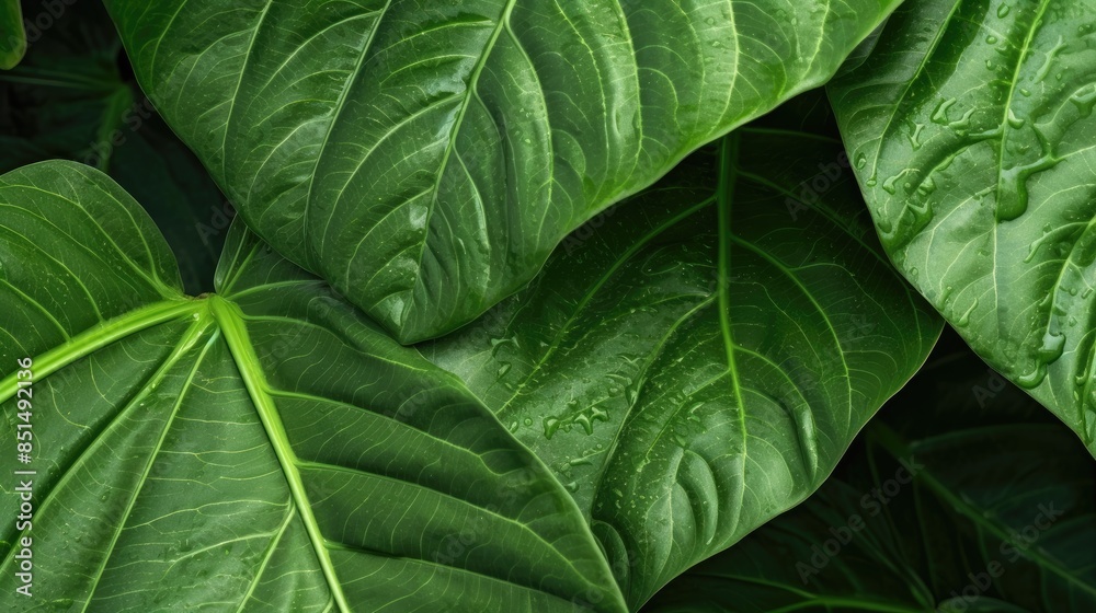 Green leaf background Green leaf background