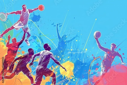 Banner template for national sports day, design template, wallpaper ,poster