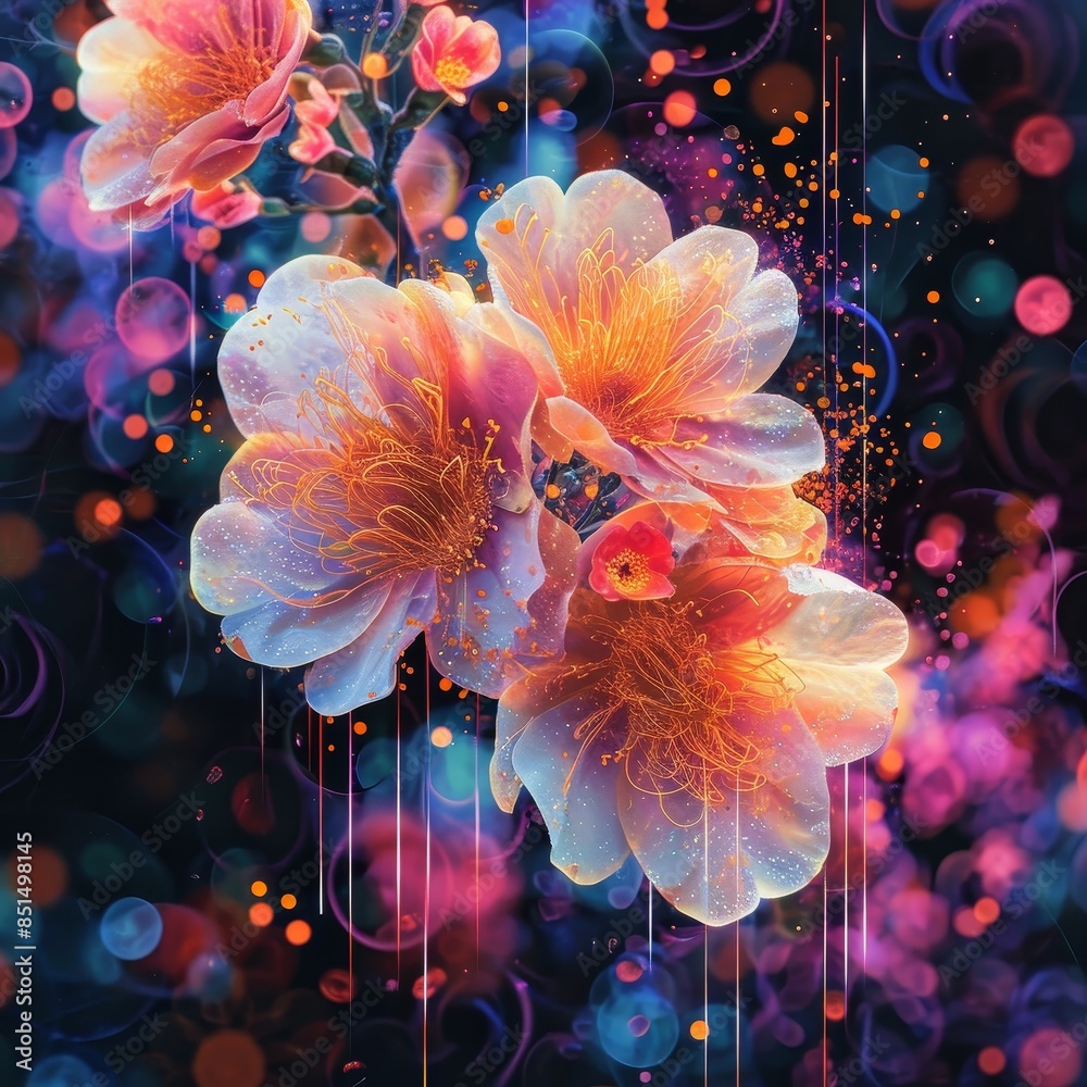 Techno-Organic Flower Fusion Techno-Organic Flower Fusion