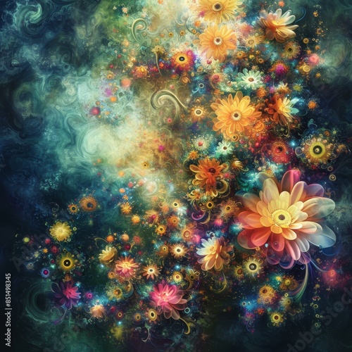 Techno-Organic Flower Fusion