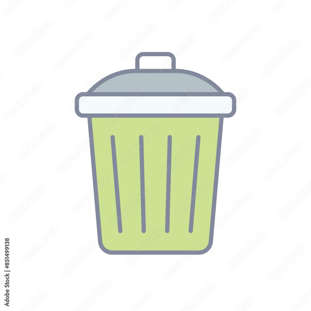 Trash Bin vector icon