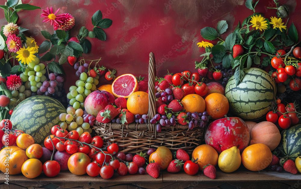 Lots of fruits. Created with Ai Lots of fruits. Created with Ai