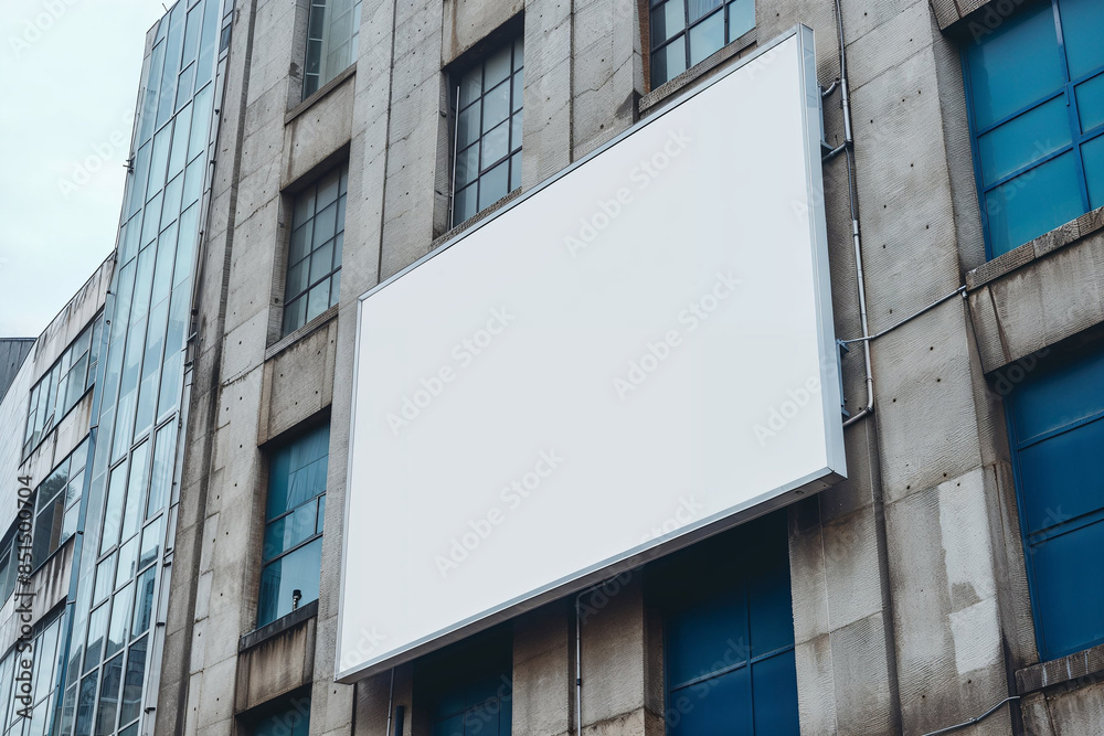 Blank Billboard on an Urban Building Blank Billboard on an Urban Building