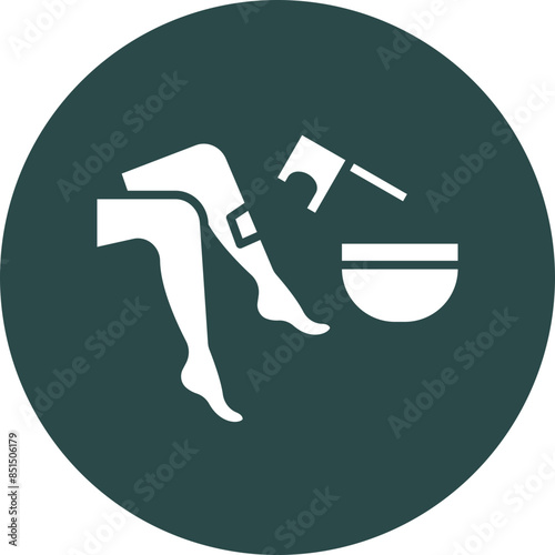 Waxing Glyph Circle Icon