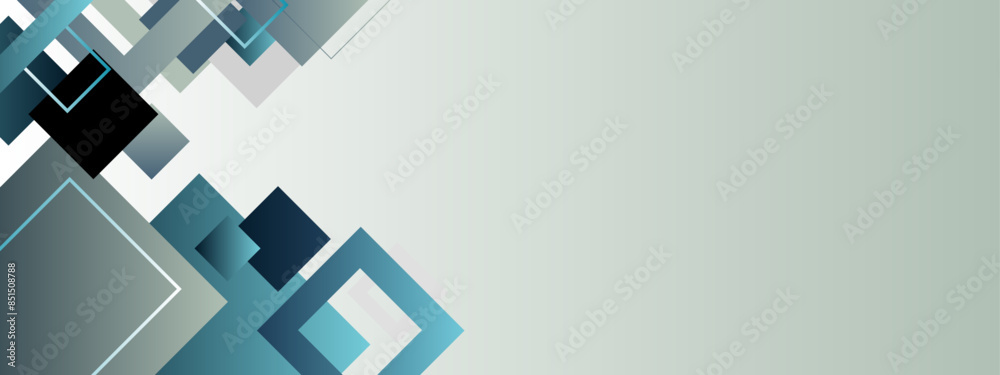 Obraz premium Abstract banner with modern shapes, Abstract banner template with gradient